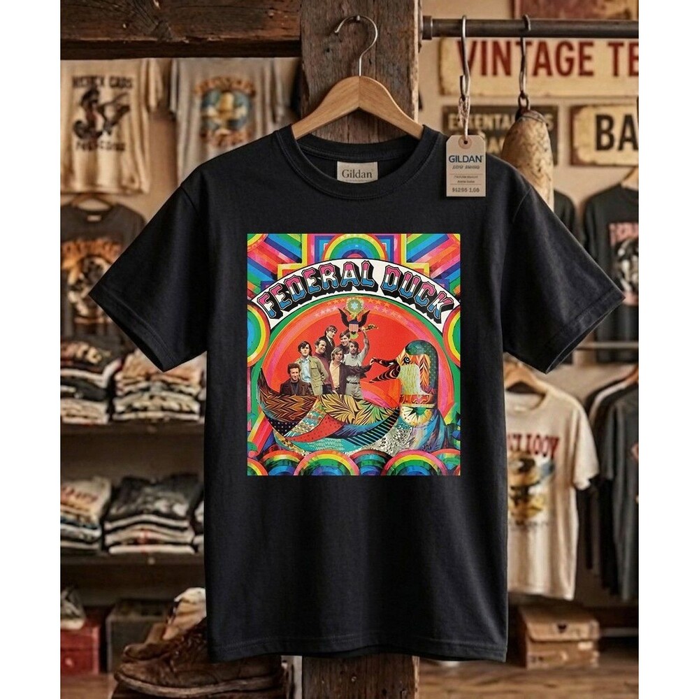 Vintage Federal Duck 1968 Rock Album Shirt - Retro 60s Psychedelic Pop Graphic